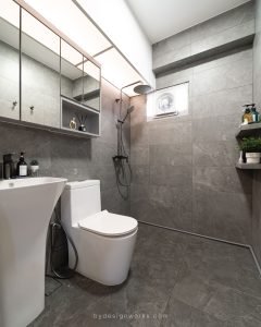 Grey bathroom